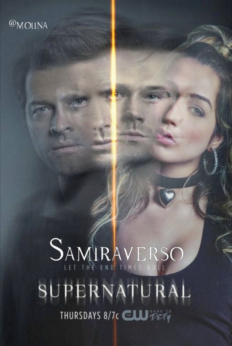 antigajeni881's tweet image. Não ironicamente eu tô apaixonada nessa edição que fiz no #picsart
Unindo meus dois amores: #Supernatural e @samira_sagr pra comemorar nosso #Samiraverso (gente, tô postando agora já com a tag por motivos de vou sair a noite e não poderei participar) 😭🙏🏽 

SAMIRA FEAT MULTISHOW
