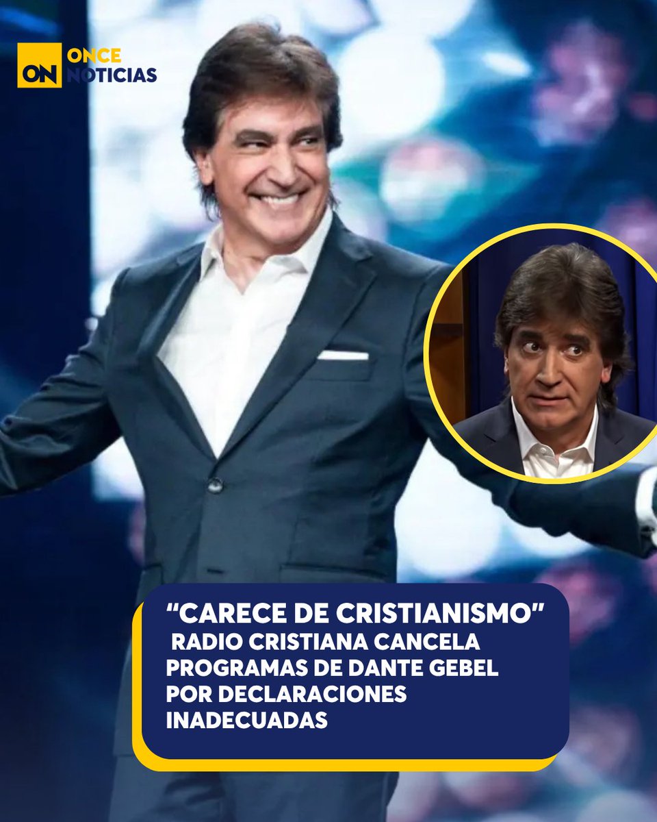 11_Noticias's tweet photo. 🗣️“Dante carece de integridad”
Una emisora decide retirar los programas del conferencista argentino tras sus declaraciones sobre la familia y el matrimonio.❌👀
Ingresa para más detalles 👉🏻 https://t.co/5bjYcw6Oqw
#DanteGebel #RadioCristiana #RiverArena #Pasto #Iglesia https://t.co/kkul9j8Pbt