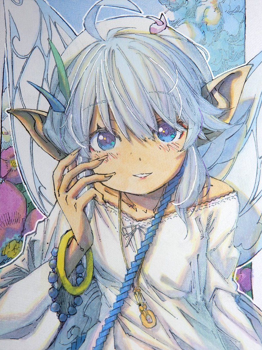 meiz_sandwich's tweet image. 【アナログ2482：skeb request 妖精さん】
リクエストありがとうございます。久々のskebでした。

skeb
skeb.jp/@meiz_sandwich 

＃traditionalart ＃skeb ＃moeart ＃cutekawaii ＃kawaiiart #watarcolorpainting #copicart