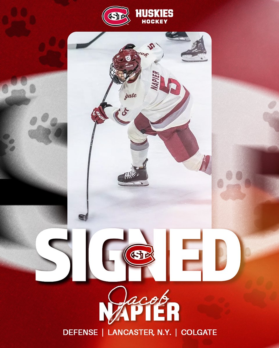 SCSUHuskies_MH's tweet image. An experienced, lengthy blue liner! 👊

Jacob Napier joins the Huskies after 21 points in 68 career games with Western Michigan and Colgate. 

#GoHuskies | #HuskyHockey 🏒