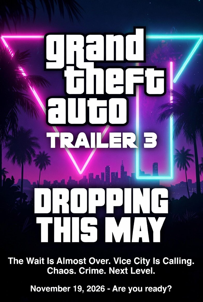 SuhaAlex23659's tweet image. “THIS IS IT 🔥 I’M READY. ARE YOU?! #GTA6 #GTA #ROCKSTARGAMES