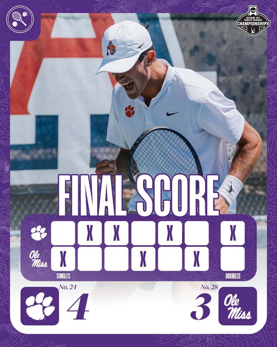 Clemson Men's Tennis tweet media