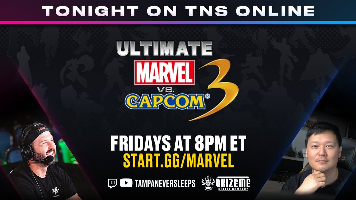 TampaNeverSleep's tweet photo. Marvel's back (and we start at 8pm ET now).

🎙️ @southpawflash @TongNeverSleeps https://t.co/yVpuRBzMYV