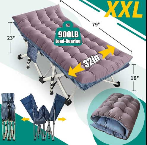 outdrquestelmnt's tweet image. Sleep comfortably anywhere with this XXL folding camping cot. Strong, spacious, and easy to set up for a great night outdoors. 🛏️🏕️
outdoorquestelements.com/product/xxl-fo…

#CampingComfort #OutdoorGear #AdventureReady