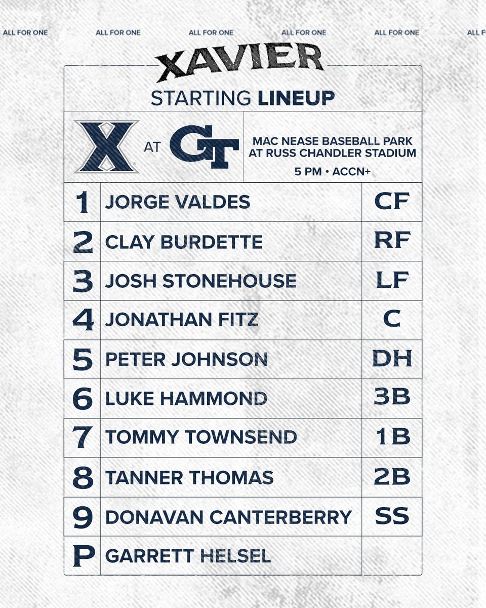 Xavier Baseball tweet media