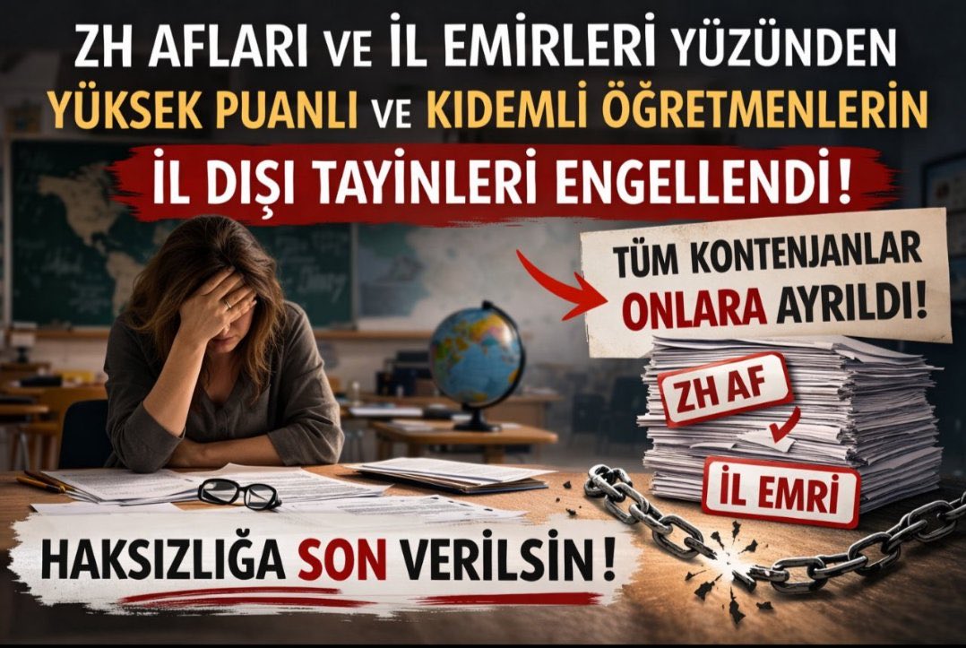 <a href="/aesercis/">Erciş Anadolu Eğitim Sendikası</a> <a href="/timuryilmaz76/">Timur YILMAZ</a> <a href="/ildisiplatformu/">İl Dışı Platformu (MEB)</a> #MEBilDışıKontenjanİstiyor