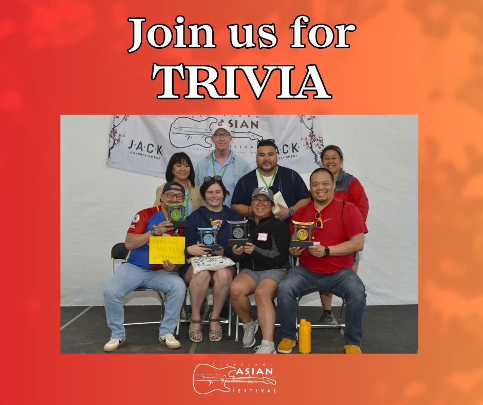 CLEAsianFest's tweet photo. Get ready to buzz in and show off your smarts at the Cleveland Asian Festival’s all-new Trivia Game Show!

Sign Up Here:

https://t.co/rlms9ANxfm https://t.co/PXE2bdPWKq