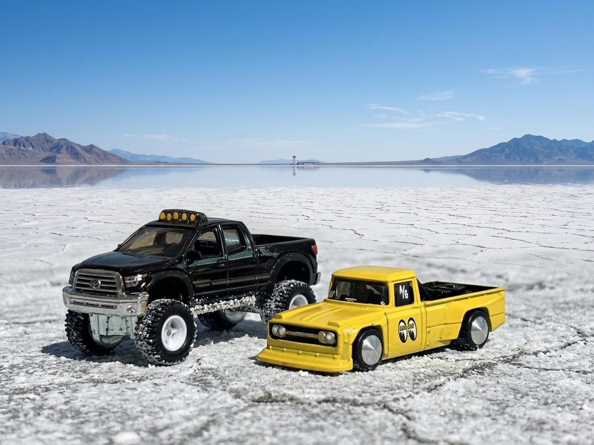 porschegmbh's tweet image. #ホットウィール  #TOYOTA  #SALTFLAT 
おはようございます☀️朝活はソルトフラットに来てます😎✨🏁🏁🇺🇸🇺🇸