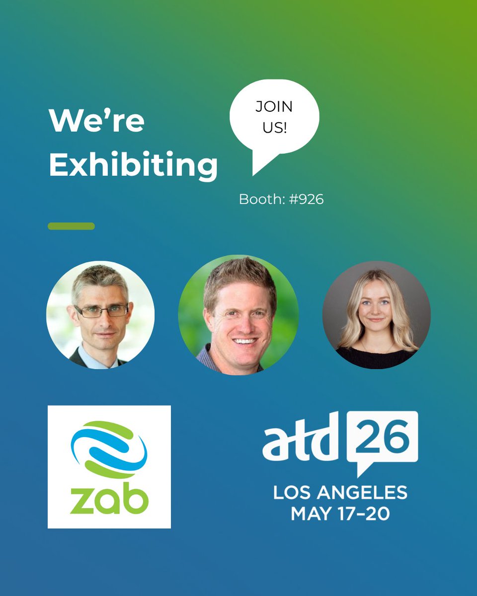 ZabTranslation's tweet photo. Heading to Los Angeles for #ATD26? 🌴

It is officially May, and the Zab team would love to meet you. Stop by Booth #926 from May 17 through May 20 to chat about the future of global communication and human-led localization.

Will we see you in LA? Let us know below. 🌐

#ATD26 https://t.co/Hdun9u6B0n