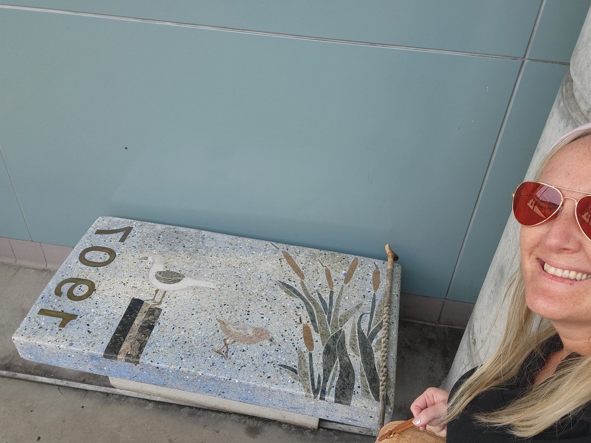 circularsolar1's tweet image. #ThrowBackThursday
CEO Cherise of CircularSolar.net  checks out the marble Terrazzo benches she was an assisting artist for over 20 years ago, installed as #Rail infrastructure for @SFBART @Caltrain.

Today, cooling Circular Solar 
Nanorocks for ballast and our thermal