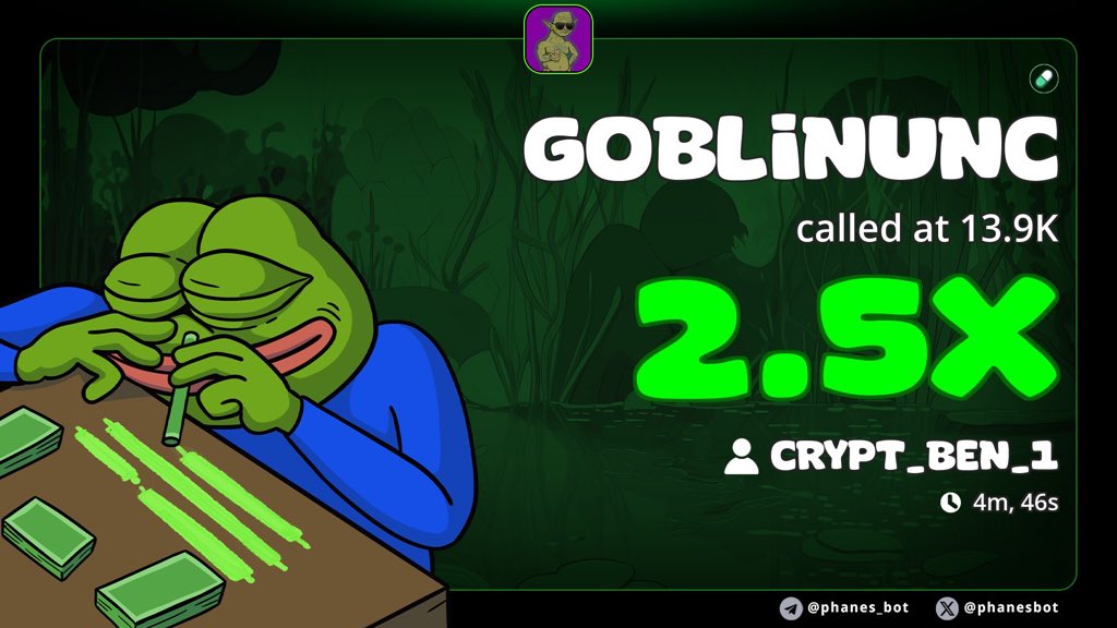 Crypt_bencall's tweet image. 2X gain on $Goblinunc
Ca

ibdJsoPzrZaniwvn5gFDLpwshgZq9PqxAL2XkrNpump

#solana #memecoin