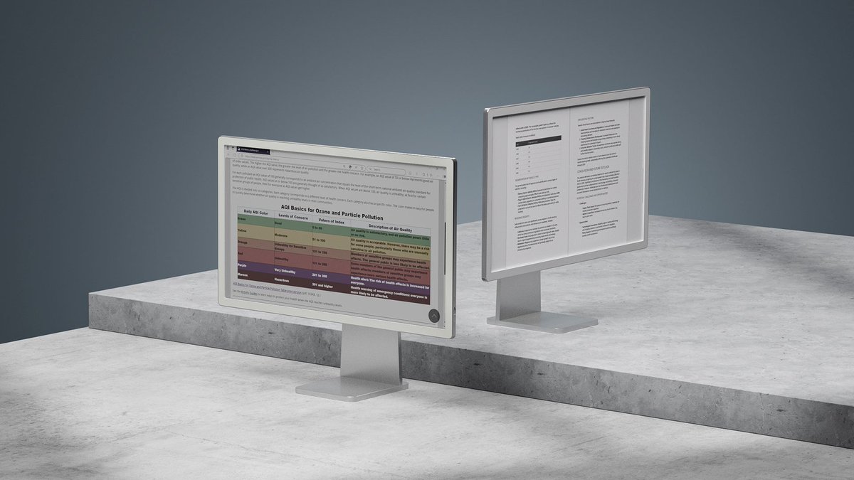 trends_place's tweet image. This E Ink monitor is made for long writing sessions!

Boox Mira Pro reduces eye strain with a paper-like display, perfect for writing for hours.

👉 See it in “8 Useful Tech Gadgets for Writers” - trendsplace.tech/tech-gadgets-f…

#eInk #Monitor #EyeComfort #Writing