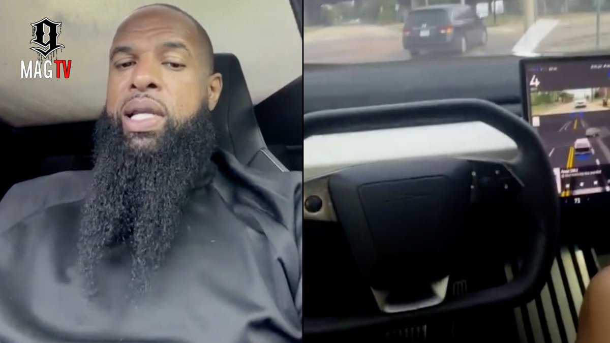 BlackInkChi's tweet image. SEE VIDEO HERE: youtu.be/6jLCf4f1low

Slim Thug Uses Self Drive Mode In His Tesla Cybertruck For The 1st Time! 🚘

#slimthug #cybertruck #selfdrive