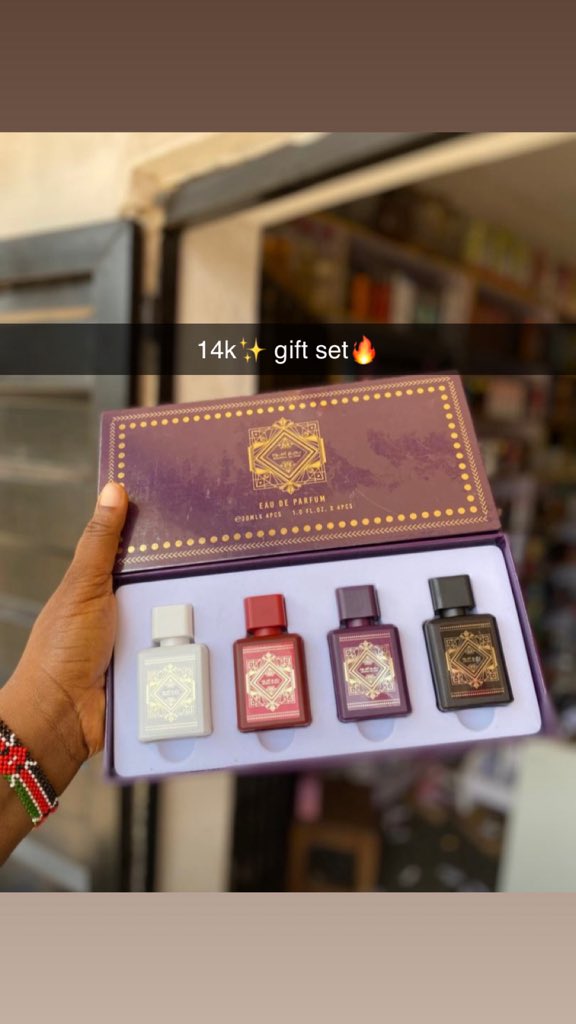 Favourite9614's tweet photo. Perfect gift sets🤩

To shop your favourite perfumes and wristwatches, both luxurious, affordable and budget friendly, send a dm to https://t.co/nwpf5OUlmP https://t.co/0yKWPv3wKx