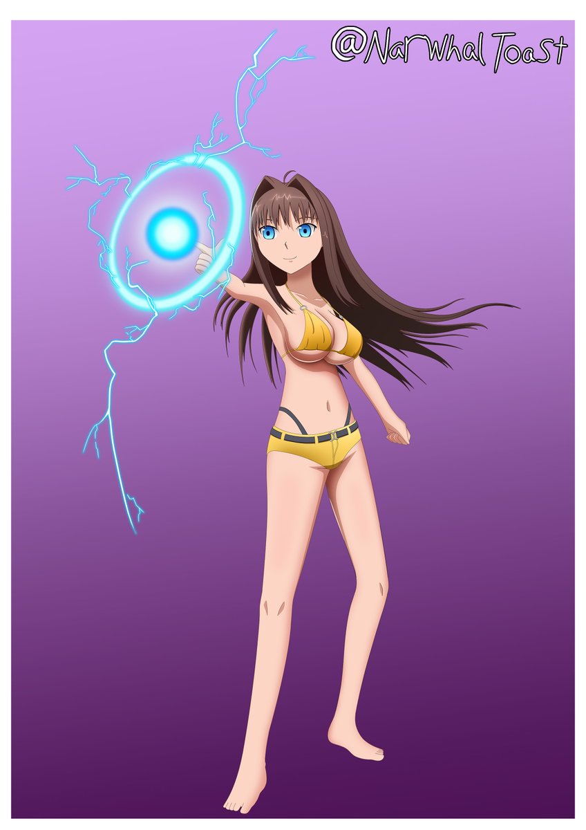 Aoko Aozaki Gold Swimsuit - Golden Week art #ゴールデン水着ウィーク