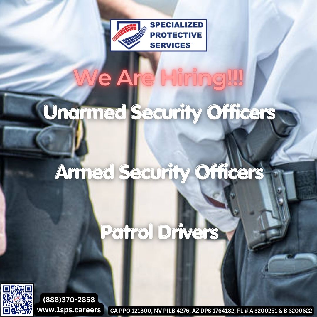 1SPSPro's tweet photo. No matter the challenge, SPS stands ready. Become part of the team that shows up. #specializedprotectiveservices #spssecurity #nowhiring #securityguards #patroldrivers #applyonline @SPSRecruiter https://t.co/QdY3o8jYIl