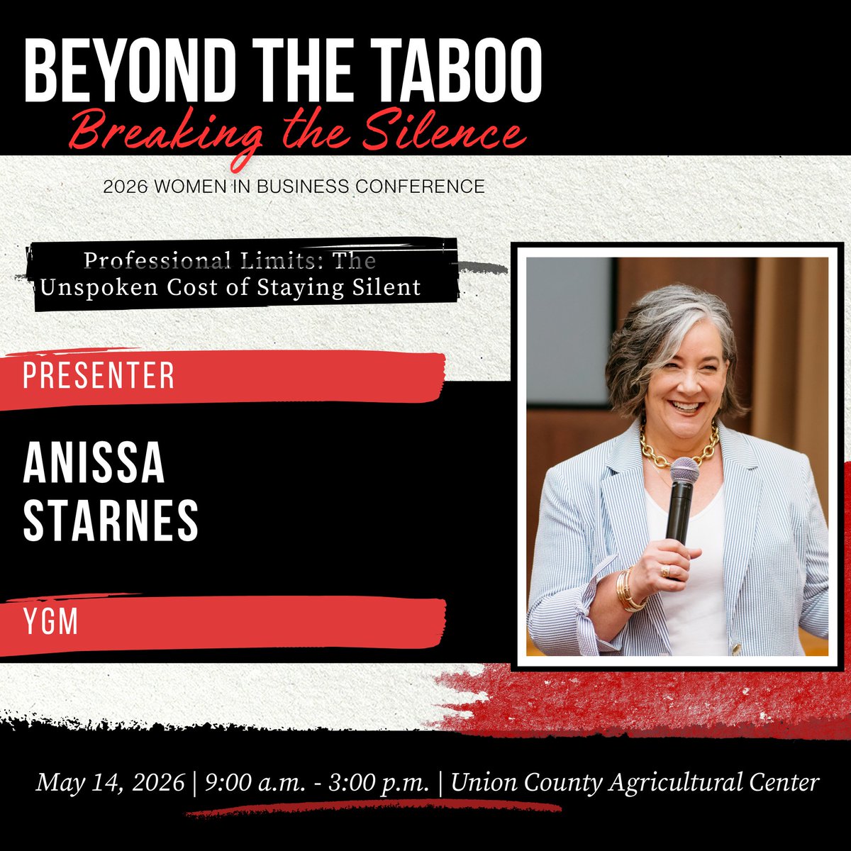 UnionCountyCOC's tweet photo. How many times have we as women swallowed the ask? Not fighting for the raise, nor asking for help. 

At Beyond the Taboo, Anissa Starnes, Chief Impact Officer at YGM will help us break that pattern.

Learn more and register today at https://t.co/rysYAmucYp. https://t.co/vnK6Ox2YjA
