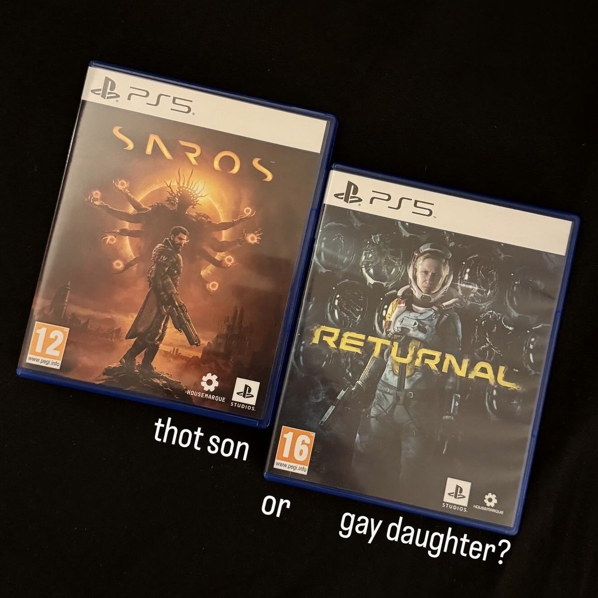 _kingof_thieves's tweet photo. thought son or gay daughter? #saros 
@Housemarque 🔥 https://t.co/zKsZxq5zAc
