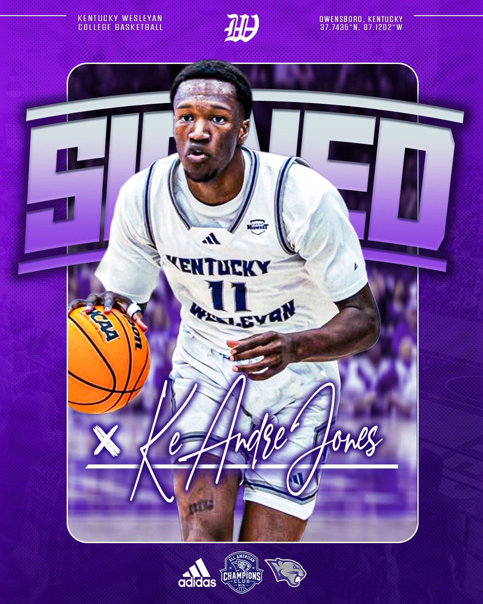 AACCNIL's tweet image. 𝐁𝐀𝐂𝐊 𝐅𝐎𝐑 𝐌𝐎𝐑𝐄. ✍️🐾

@KLJ_2305 has re-signed with the Kentucky Wesleyan Panthers for the 2025-26 season.

Jones returns to the Panthers after averaging 10.7 PPG and 5.8 RPG last year. #AACC #RollThers