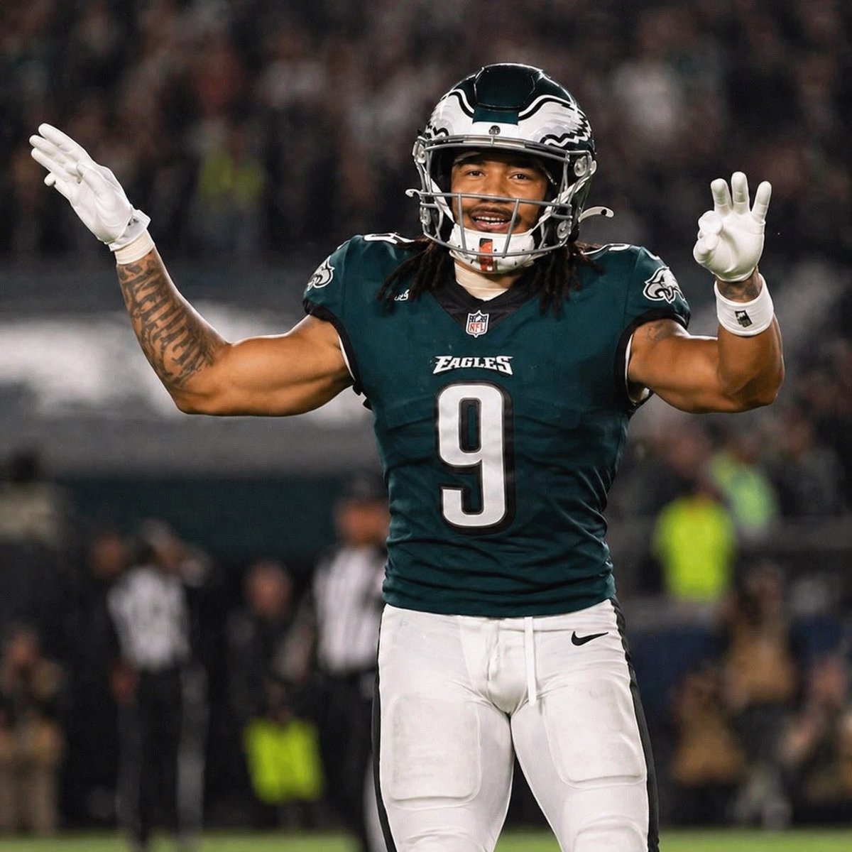 JalenCarterDPOY's tweet image. Offensive Rookie of the Year season loading ⌛️

#FlyEaglesFly #Eagles