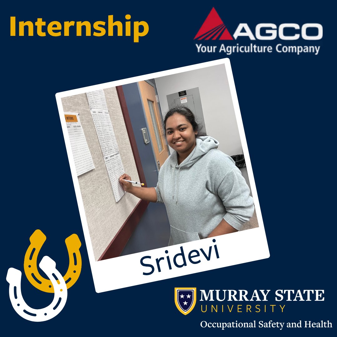 osh_msu's tweet photo. Congratulations Sridevi on accepting an internship with AGCO in Hesston, KS! 🦺 🌱
#wearearacers #racerproud #safetyfirst #futuresafetyleaders #osh https://t.co/Hnx2X98bN8