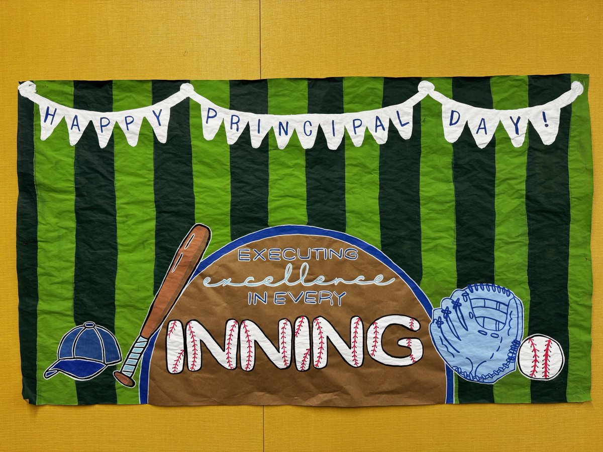 WSMSStallions's tweet photo. Step up to the plate , it’s Principal’s Day! Today we’re celebrating the MVP of our school, the one who calls the plays, keeps the team focused, and always has our backs. https://t.co/xUTVuk2Pb9