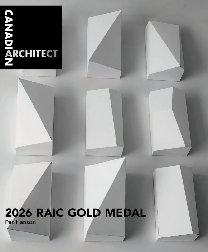 CdnArch's tweet image. The 2026 RAIC Gold Medal issue of Canadian Architect: canadianarchitect.com/2026-raic-gold…. This special issue of Canadian Architect celebrates 2026 @RAIC_IRAC Gold Medal winner Pat Hanson, and the work of her firm, @GH3architects.

#architecture #architects #raicgoldmedal #raic #gh3