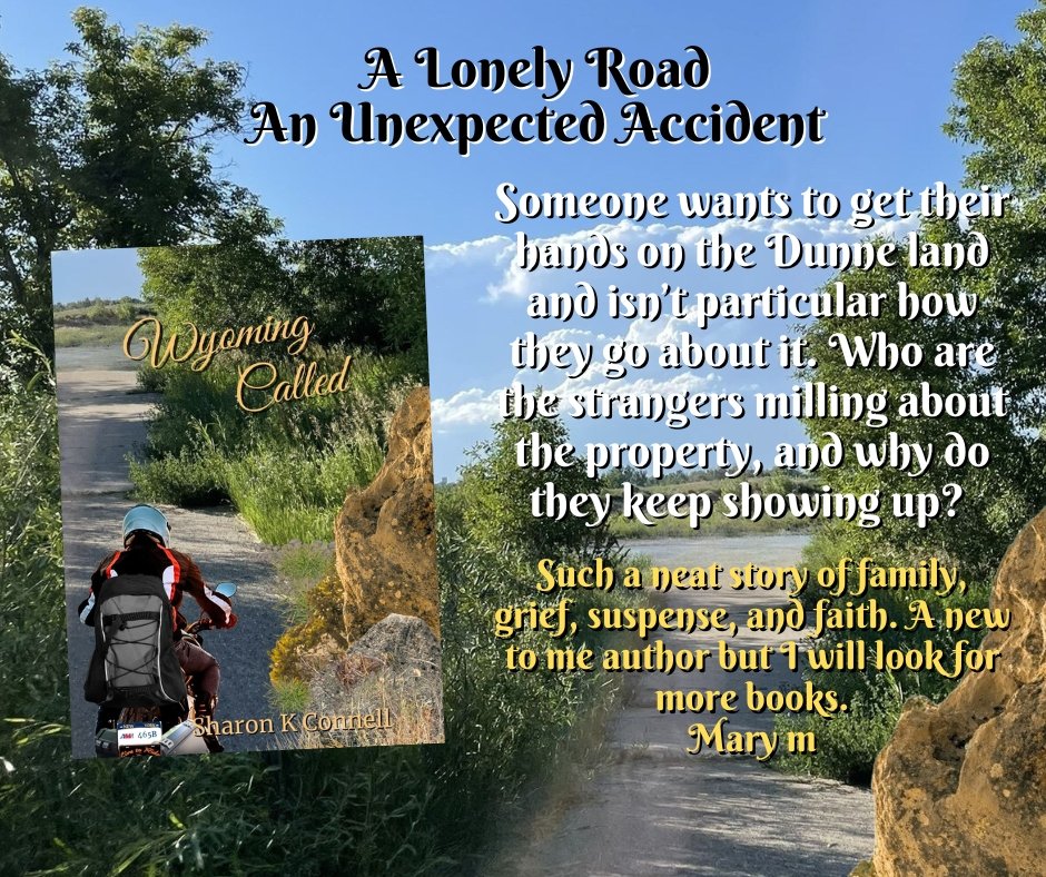 SharonKConnell's tweet image. ~Wyoming Called~ #Romantic #Suspense #Mystery
Someone wants to get their hands on the Dunne land and isn’t particular how they go about it. Who are the strangers milling about the property, and why do they keep showing up? amazon.com/dp/1957246057?…
youtu.be/OXAP2LAAvyg