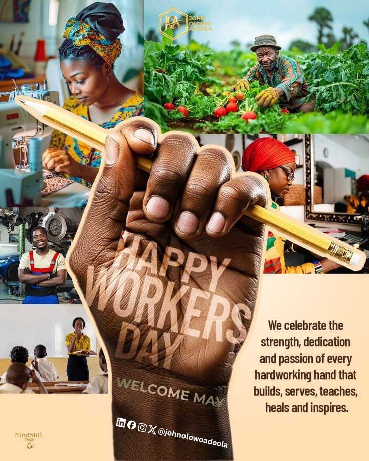 johnolowo13's tweet photo. New Month. Time to Reset.
Welcome to May 🙏

Thank God for how far He has brought us.
And yes it’s Workers’ Day 🇳🇬

You may feel like you didn’t achieve everything you wanted last month…
That’s okay.

But don’t carry a defeated mindset into a new month.

#MindShift #NewMonth https://t.co/zXx6eoDNbd