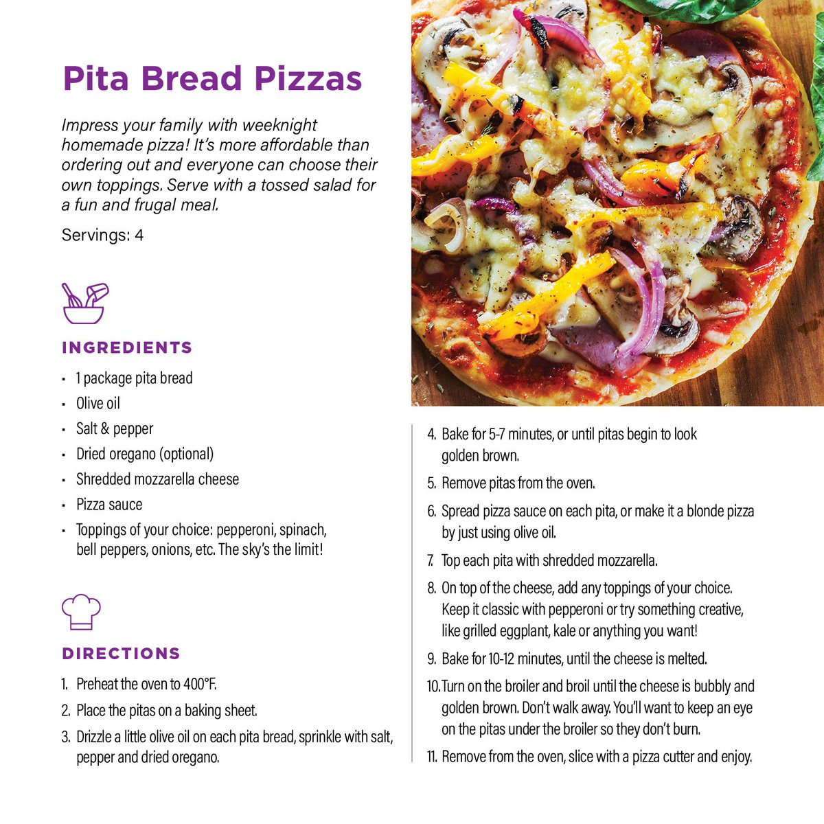 LibertyFirstCU's tweet image. #Save money by dining in! Try this recipe out.