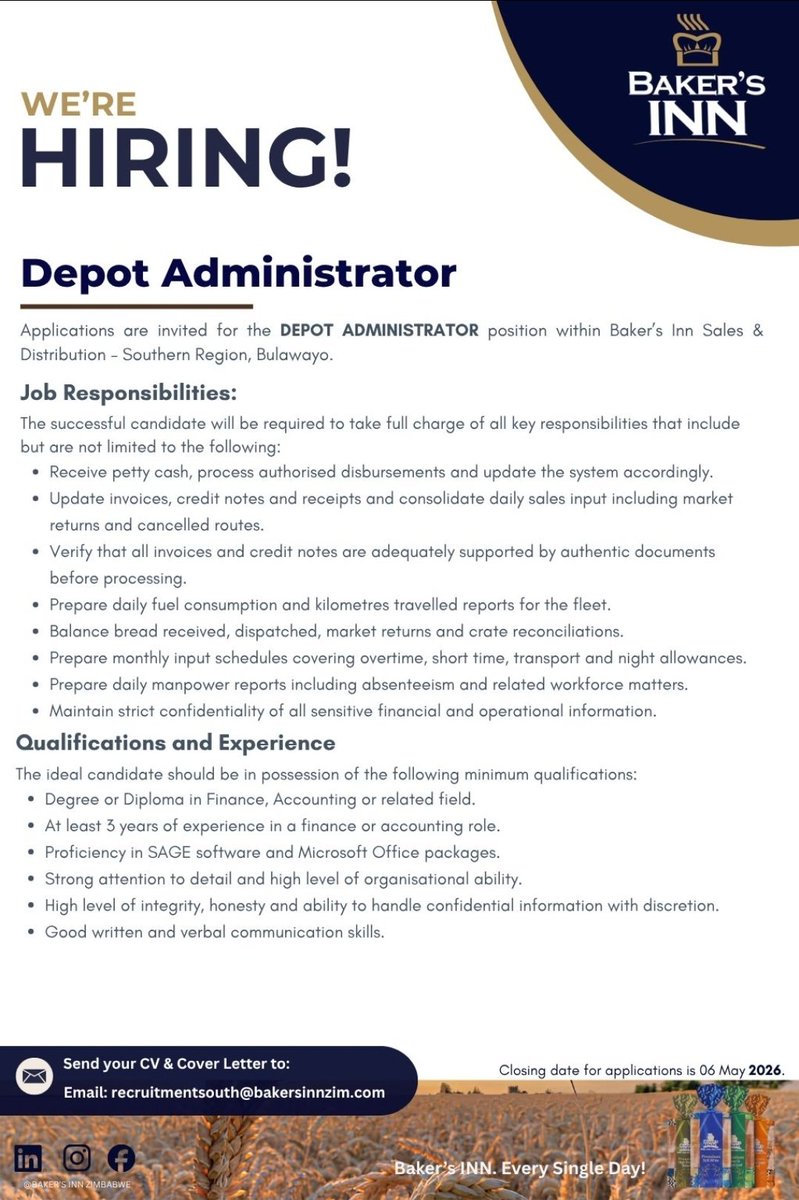 VacancyNotebook's tweet image. Follow  us  for the Latest Vacancies Updates in 2026  Zimbabwe 🇿🇼 🇿🇼 
👇👇👇👇
x.com/VacancyNotebook

#vacancy #hiring  #Harare #zimbabwe #Bulawayo #Africa #career