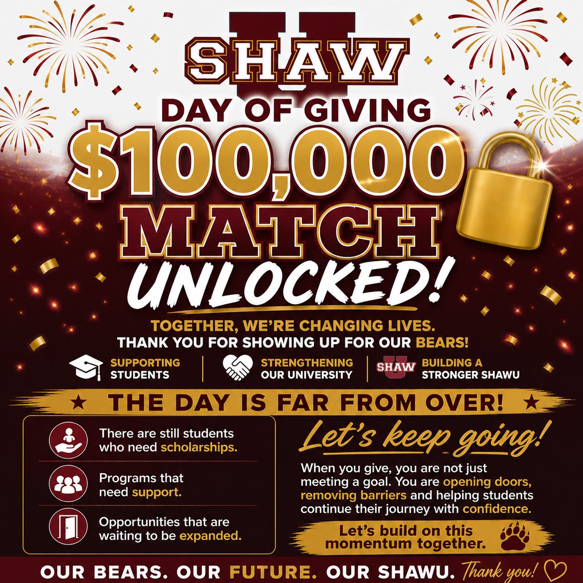 Shaw University tweet media