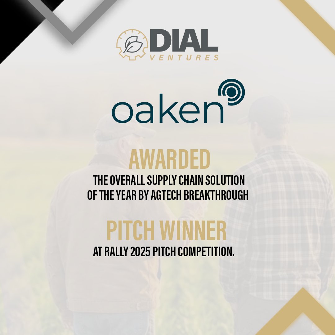 dialventures's tweet photo. @Oakenag’s recognition highlights the increasing importance of supply chain solutions in agrifood. 

Practical, scalable tools built around real industry needs continue to stand out. https://t.co/0qQjCKyt82