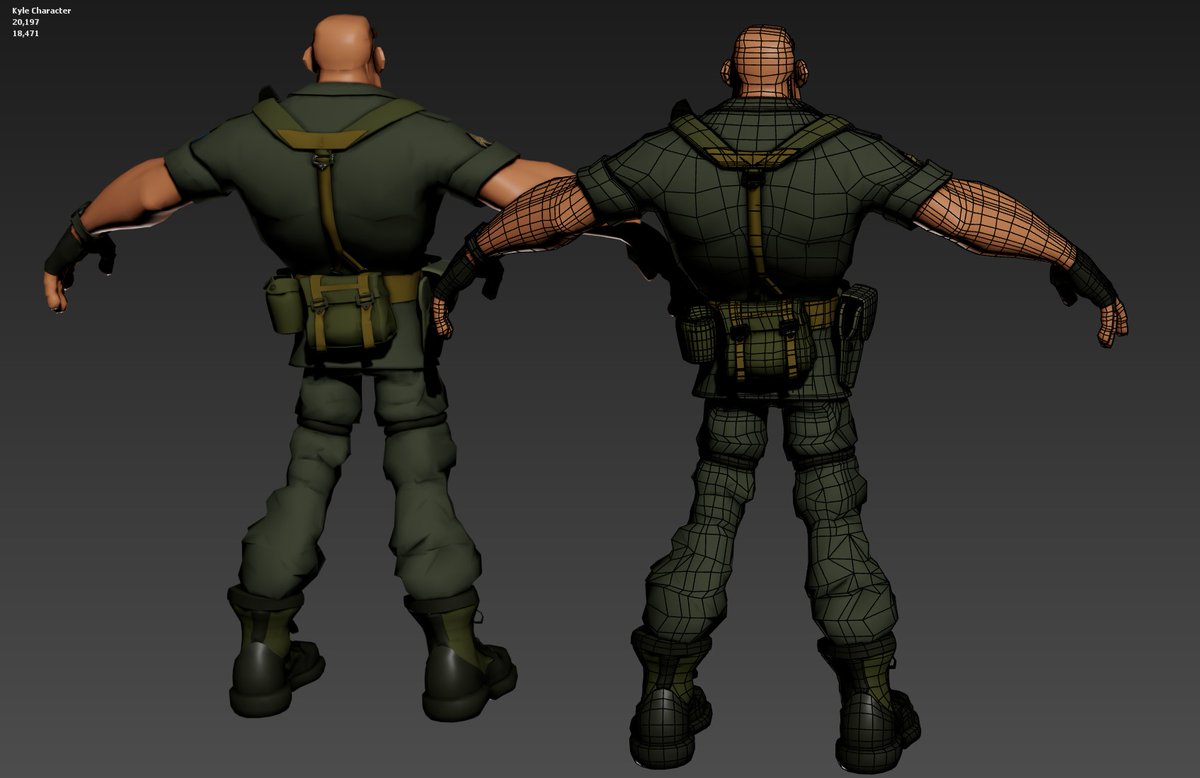 JLissner's tweet image. Almost done modelling this character. Anyone got feedback?

#Unity3D #dkgame #gamedev #gaming #indiedev