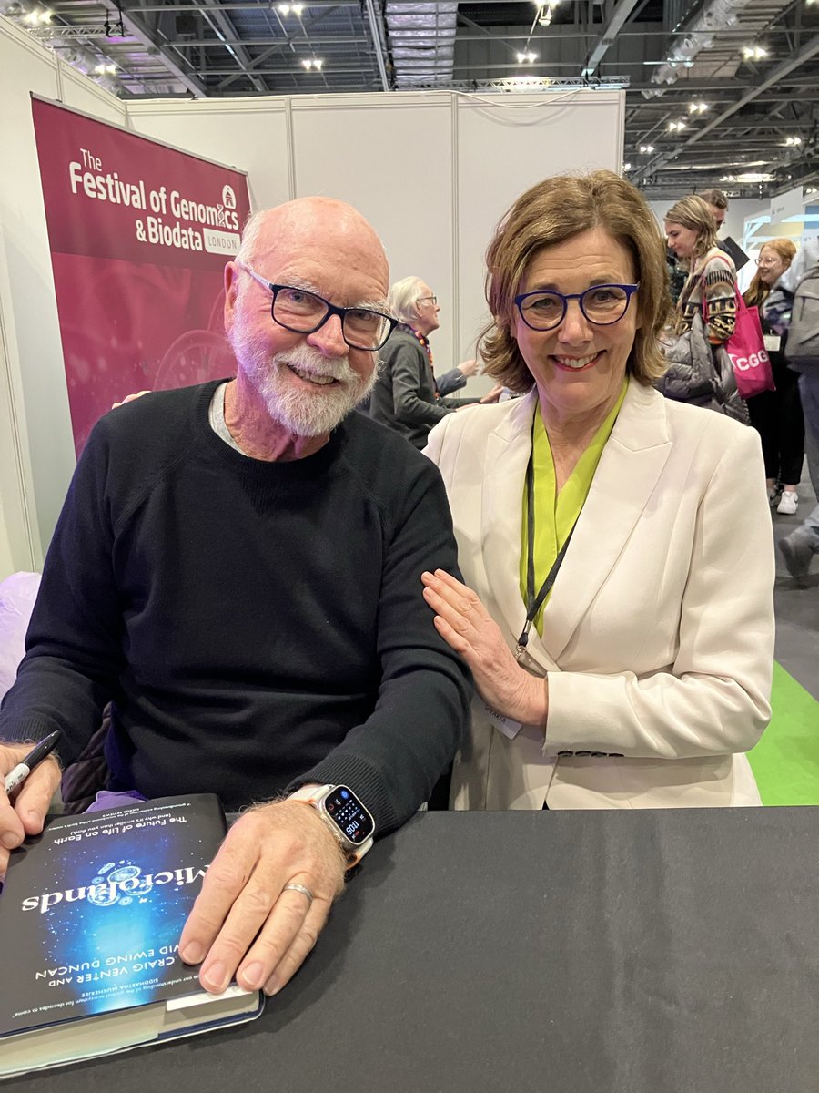 vivienneparry's tweet photo. Sorry to learn of Craig Venter’s death. He was often said to be tricky but he and I got along just fine https://t.co/qp5wMjG4w9