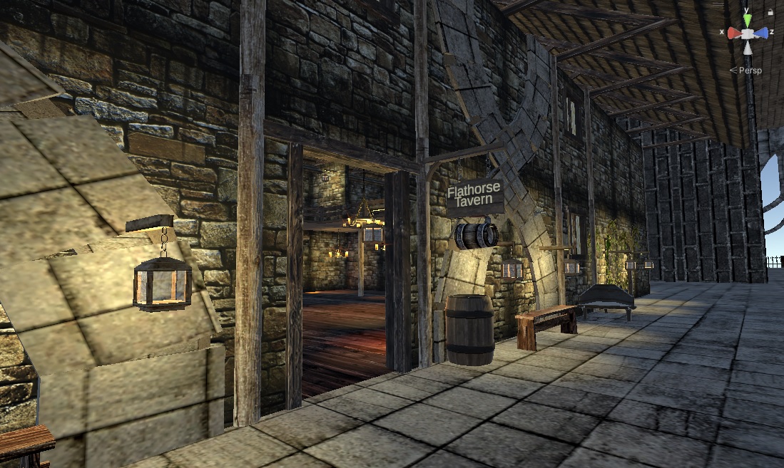 cmp_roger's tweet image. Worked on my #Unity3D project today. The tavern now has a name. The Flathorse Tavern 😄
Also worked in the Forges area.
#gamedev #indiedev #indiegame #IndieGameDev #MMORPG #3dModel #3dArt #leveldesign #madewithunity