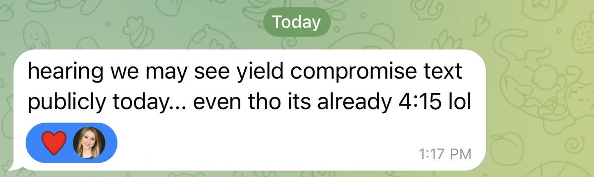 EleanorTerrett's tweet image. 🚨SCOOP: Hearing from industry sources that stablecoin yield compromise text is imminent and could drop as soon as today. Reaching out to @SenThomTillis and @Sen_Alsobrooks offices for comment.