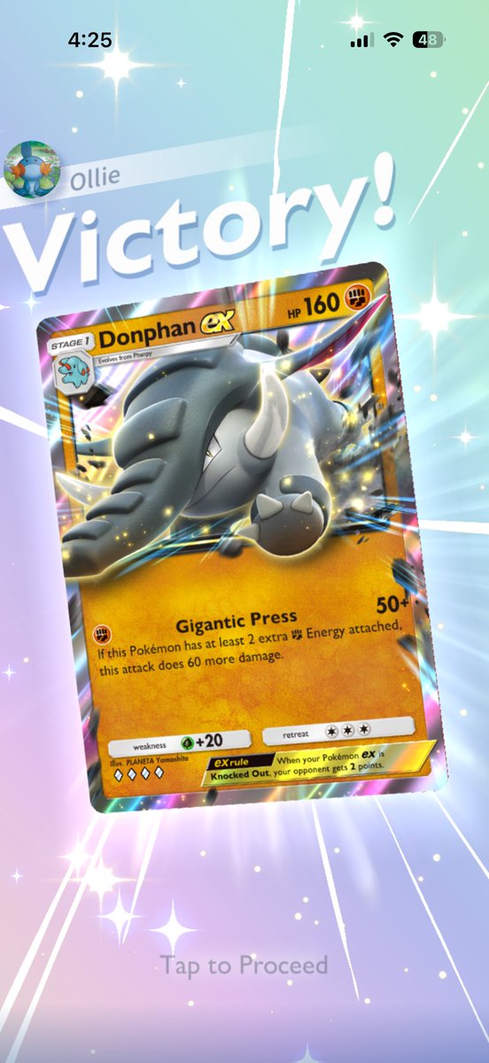 OllieTCGP's tweet photo. Donphan ex x Celebi hits like a brick 🧱 https://t.co/7fhF57nzgB