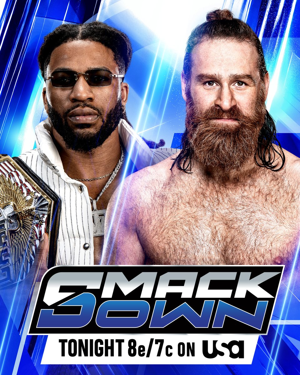 WWE's tweet image. After his surprise "Gingerbread Man" attack on @_trickwilliams and @lilyachty during Trick's United States Championship celebration, we will hear from @SamiZayn TONIGHT on #SmackDown! 

📍: Tulsa, OK
🎟️: bit.ly/48AFyis
📺: 8 ET/7 CT on @USANetwork
