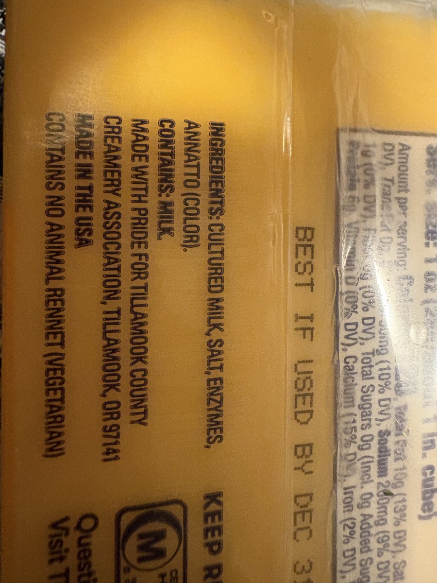 gimom69's tweet image. @TillamookDairy seriously CAN U PLEASE MAKE CHEESE AVAILABLE TO US CARNIVORES WITH ANIMAL RENNET #insane #diarrhea NOT ALL OF US ARE #vegetarian 1909 u didn’t cater to that type of mentality  🤔🤯🤮 FED THE FUCK UP