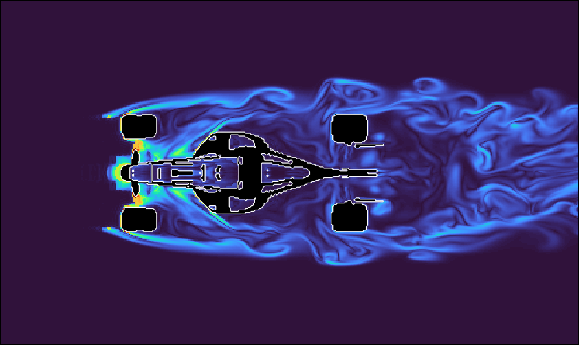 Forge_physics's tweet photo. @Cadillac_F1 Best of luck!!

(We definitely didn't run a model of your competition through our solver.  Nope.  Just a Model we found laying around) https://t.co/ttd72cz68b