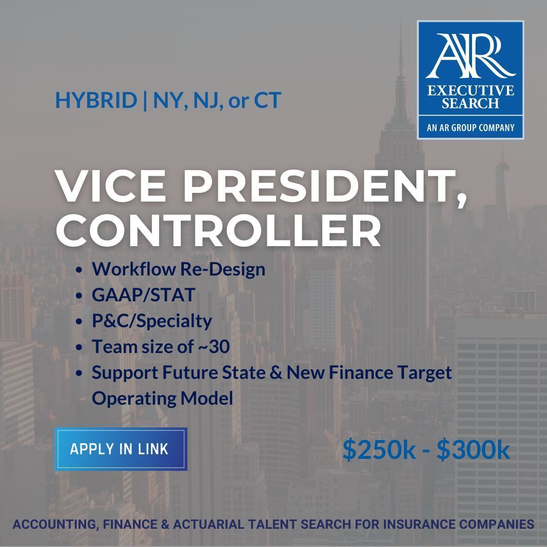 TheARgrp's tweet image. HYBRID | NJ, NY or CT | Search for VP, Controller theargrp.com/search-jobs/#!… | Senior leadership role oversees controllership, close &amp;amp; reporting | Ideal for someone experienced in scaling, optimizing workflows | Comp $250k - $300k range +bonus, +LTI

#Executive #VPController #Hiring