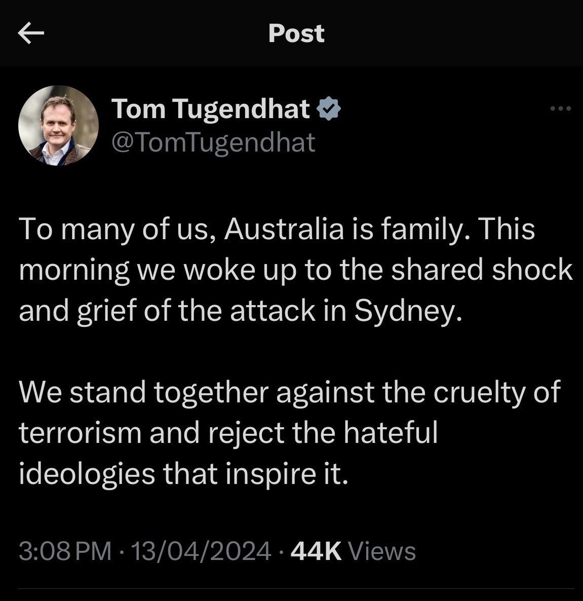 HappenIwill's tweet photo. @TomTugendhat Tom has history in making ridiculous claims in Tweets
He rushed to condemn the #BondiJunction attack as “#Terrorism”
It wasn’t
Now this, clearly he doesn’t learn
Just another #Tory bigot https://t.co/sPIMxK5IWY