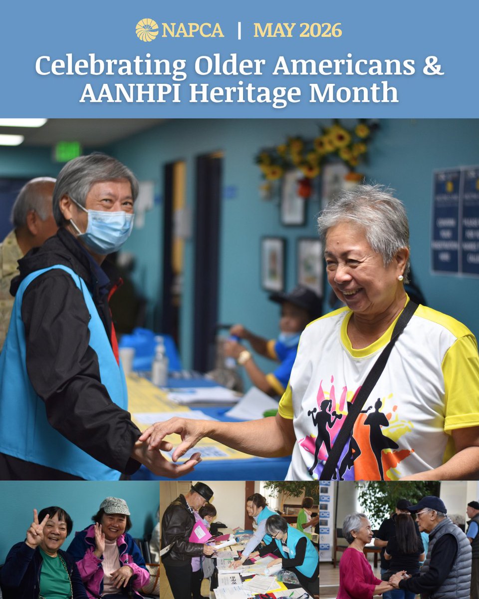 NAPCA_aging's tweet photo. Today marks the start of both Older Americans Month and AANHPI Heritage Month!

NAPCA is proud to have served older adults since 1979, empowering them to be independent and healthy regardless of language or culture. Learn more about our programs at https://t.co/zhgcR7wd5d. https://t.co/xwcMU2zQGJ