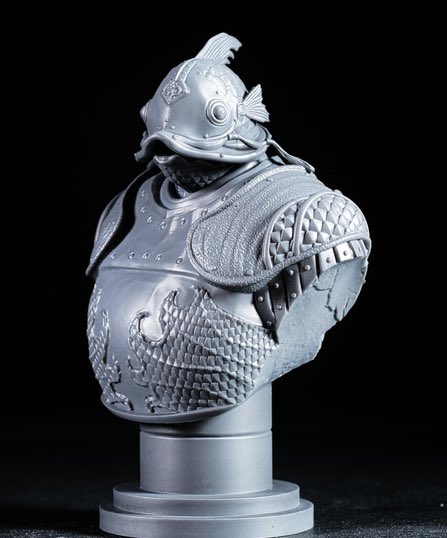 CharroZuck's tweet image. Anyone else been playing way too much #crimsondesert ?
Sir Catfish
Sculpt: @fotismint #zbrush 
Resin: @SirayaTech Fast Metal Grey
Printer: @mypeopoly Forge &amp;amp; @WhamBamSys XTR
#3dprinting #3dprinter
