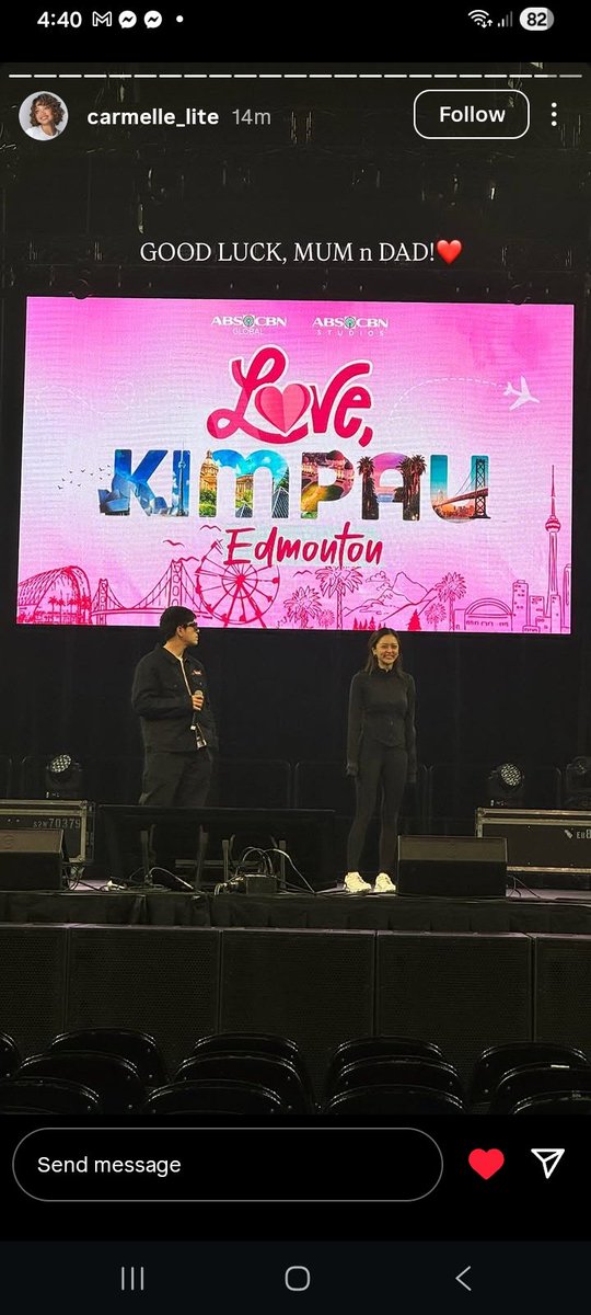 akhsaMMarie's tweet image. Goodluck, Mum &amp;amp; Dad  daw

#LoveKimPauEdmonton
#LoveKimPauWorldTour
#KimPau #KimChiu #PauloAvelino