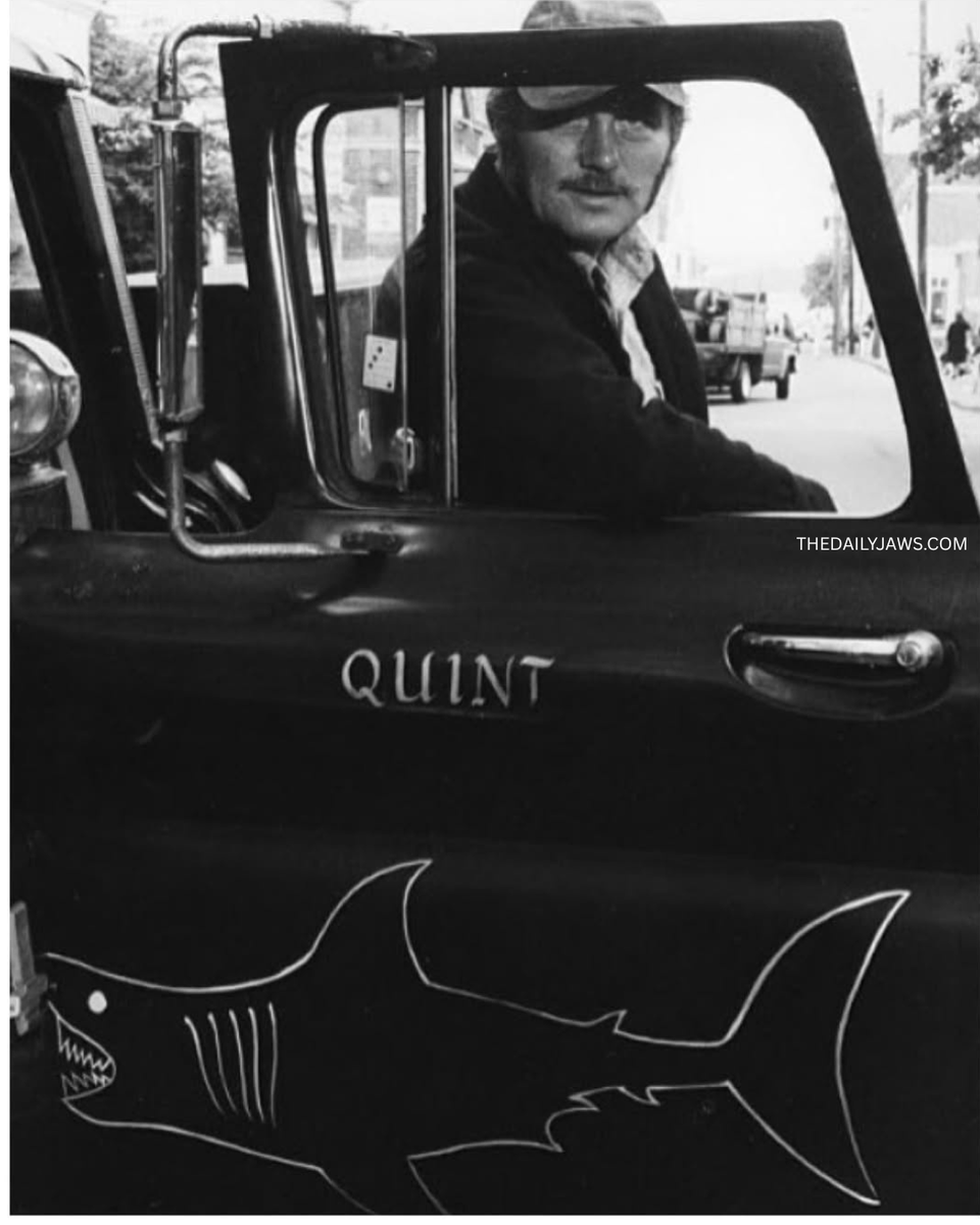 To the Quintmobile! In a deleted scene i. #JAWS, Quint is seen getting ...