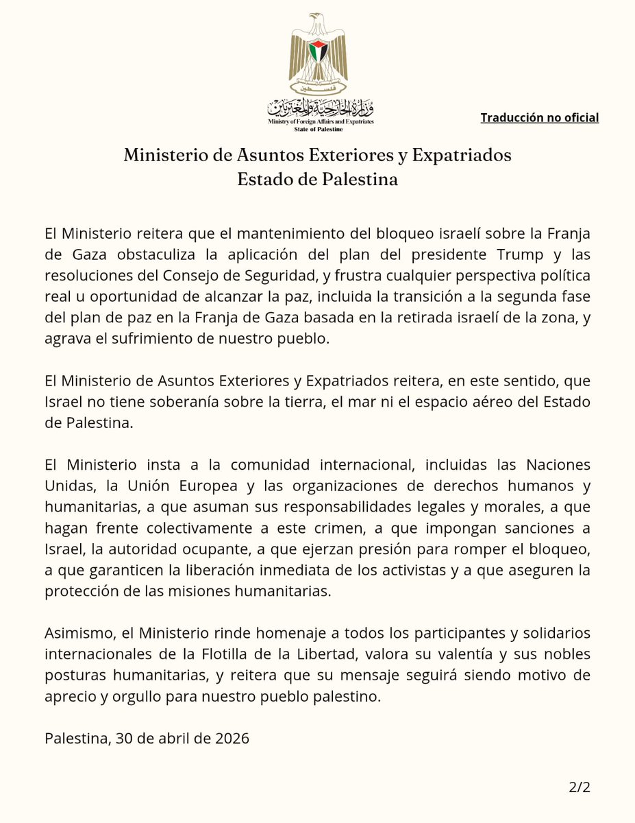 Embajada del Estado de Palestina en México tweet media