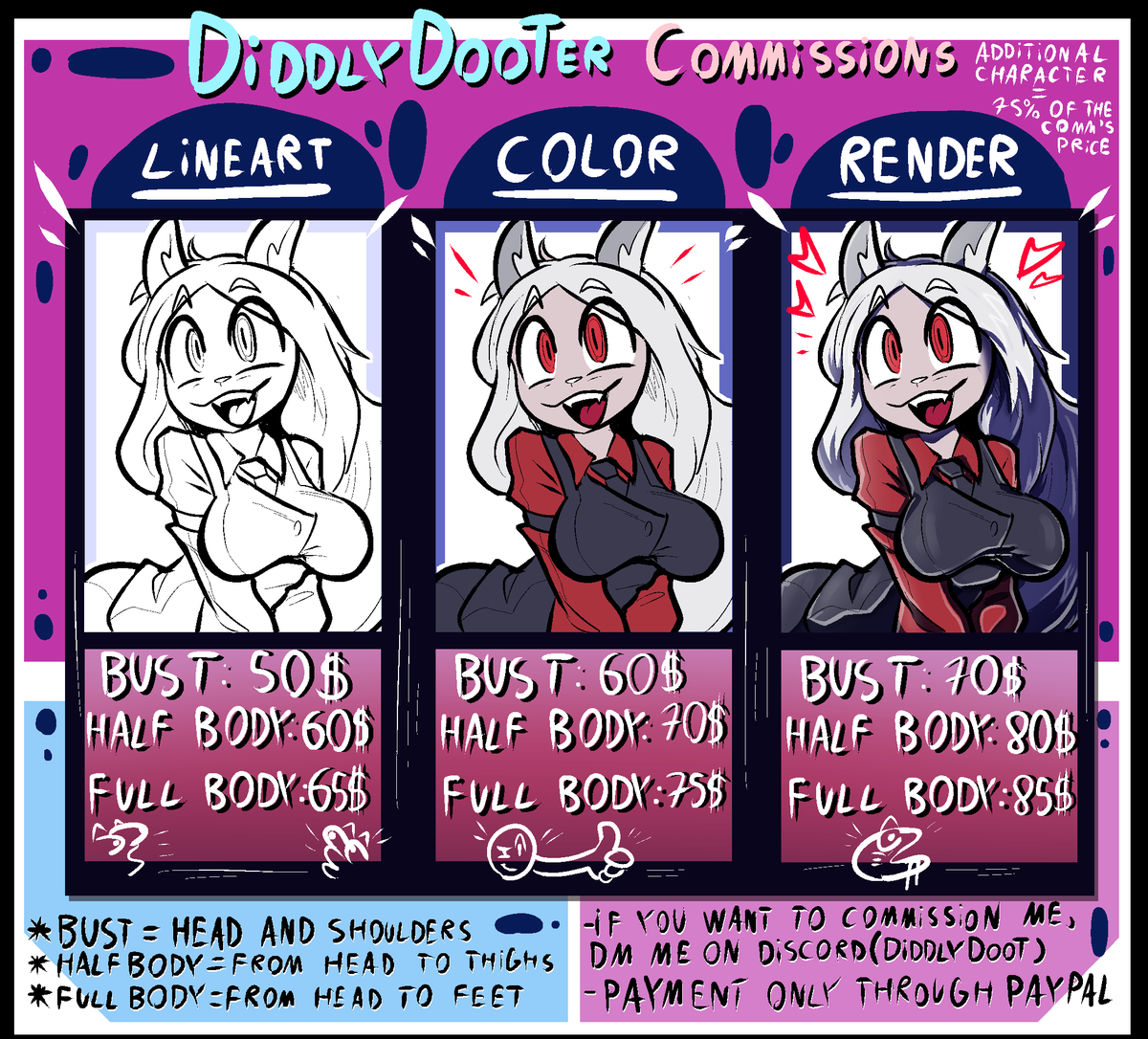 DiddlyDooter (Commissions open arc) tweet media