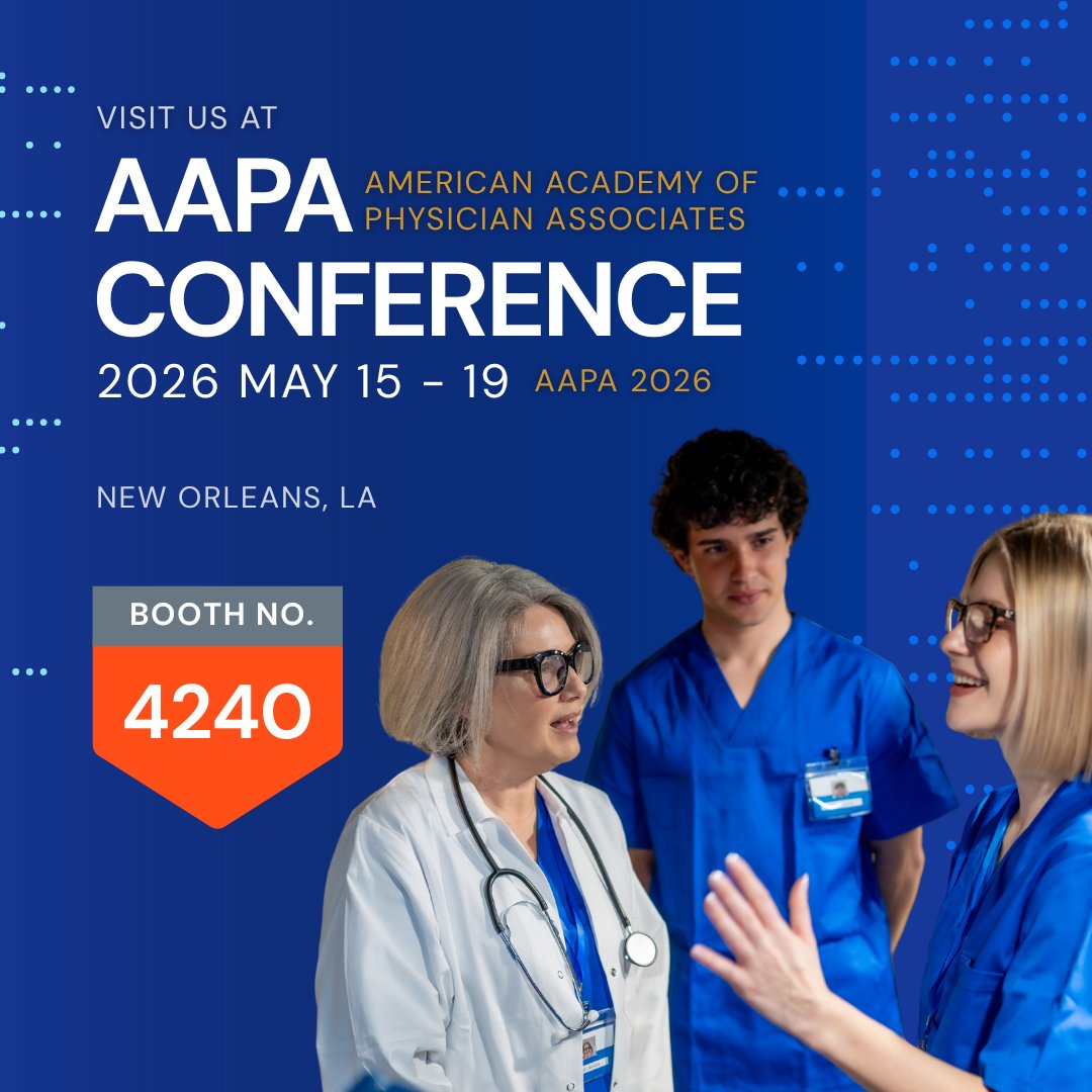 POCUSAcademy's tweet image. We are excited to return to AAPA Conference! If you're interested in learning more about POCUS education and certification, stop by booth #4240 May 15-19. 

Will you be there? Let us know in the comments!

#AAPA2026 #POCUS